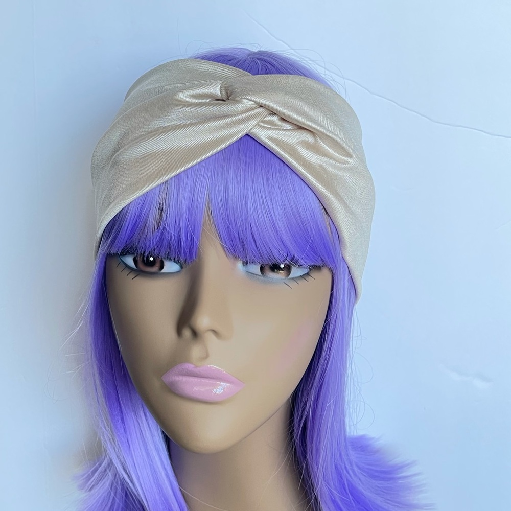 Sheen Gold Handmade Turban Headband, Headwraps
